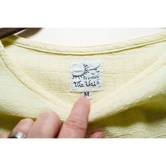Via Vai green womens M blouse top shirt - Picture 4 of 7